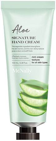 Mcnally~Успокаивающий крем для рук с экстрактом алоэ~Hand Cream Aloe Signature