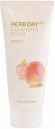 The Face Shop~Пенка для умывания с персиком~Herb Day 365 Cleansing Foam #Peach