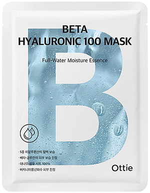 Ottie~Увлажняющая тканевая маска с гиалуроновой кислотой и бета-глюканом~Beta Hyaluronic